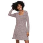 Women's Sonoma Goods For Life&trade; Knit Shift Dress, Size: Small, Dark Red