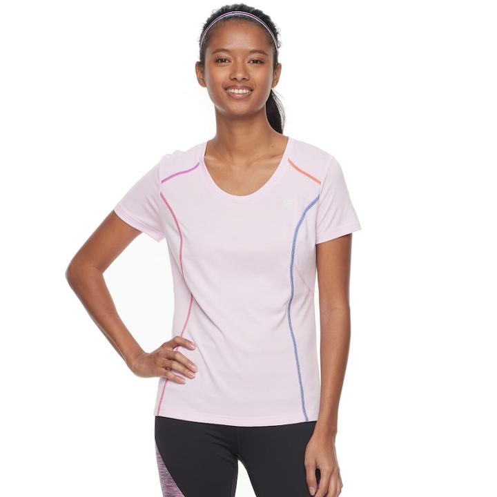 Women's Fila Sport&reg; Space-dyed Short Sleeve Tee, Size: Medium, Lt Purple