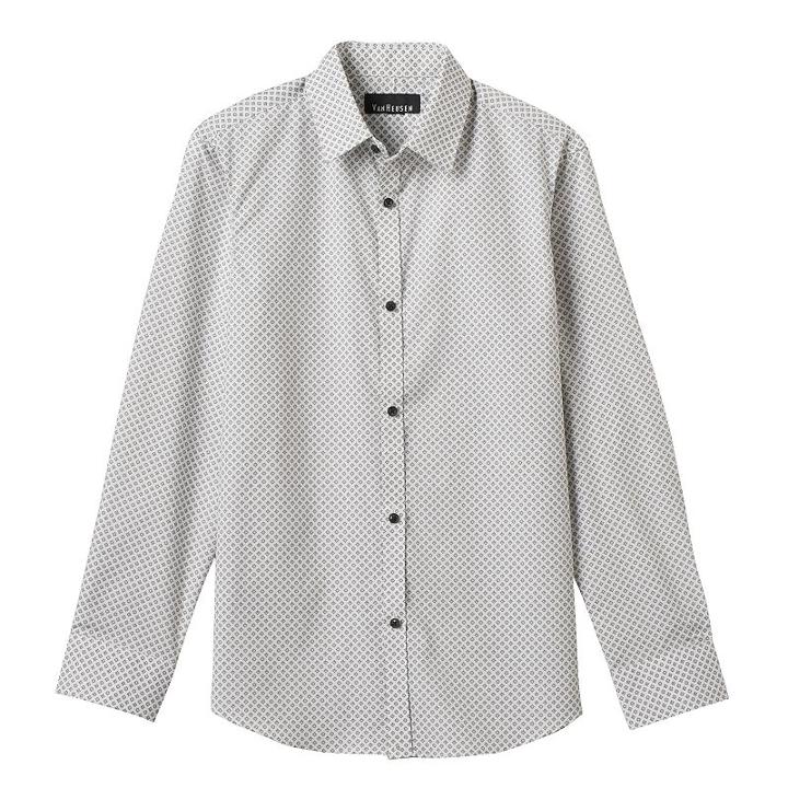 Boys 8-20 Van Heusen Diamond Dot Button-down Shirt, Boy's, Size: 14-16, White
