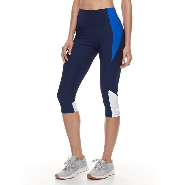 Women's Marika Kendall Iconic Capri Leggings, Size: Xl, Med Blue