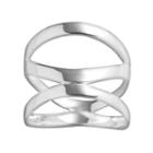 Primrose Sterling Silver 3-band Abstract Ring, Women's, Size: 7, Grey