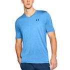 Mens' Under Armour Tech V-neck Tee, Size: Medium, Brt Blue
