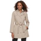 Women's Tower By London Fog Hooded Rain Jacket, Size: Medium, Lt Beige