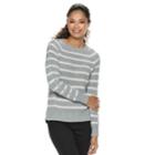 Juniors' So&reg; Lace-up Sleeve Sweater, Teens, Size: Xs, Grey