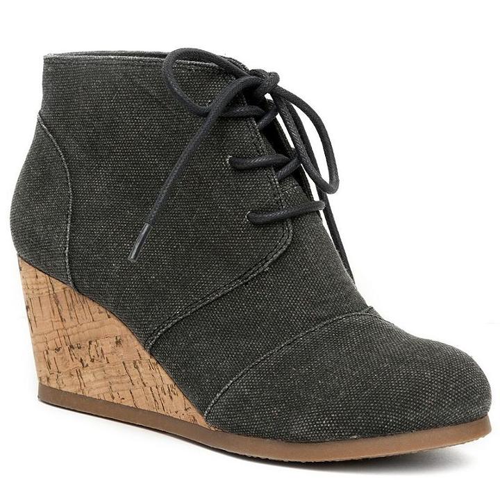 Sugar Maybee Women's Wedge Ankle Boots, Girl's, Size: 11, Black