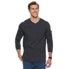 Big & Tall Sonoma Goods For Life&trade; Flexwear V-neck Tee, Men's, Size: Xl Tall, Grey