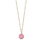 Lc Lauren Conrad Pink Circle Pendant Necklace, Women's