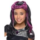 Kids Ever After High Raven Queen Costume Wig & Headpiece, Girl's, Black