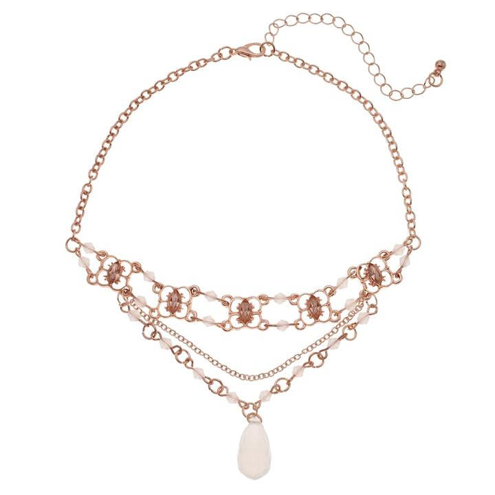 Mudd&reg; Beaded Swag Necklace, Teens, Pink