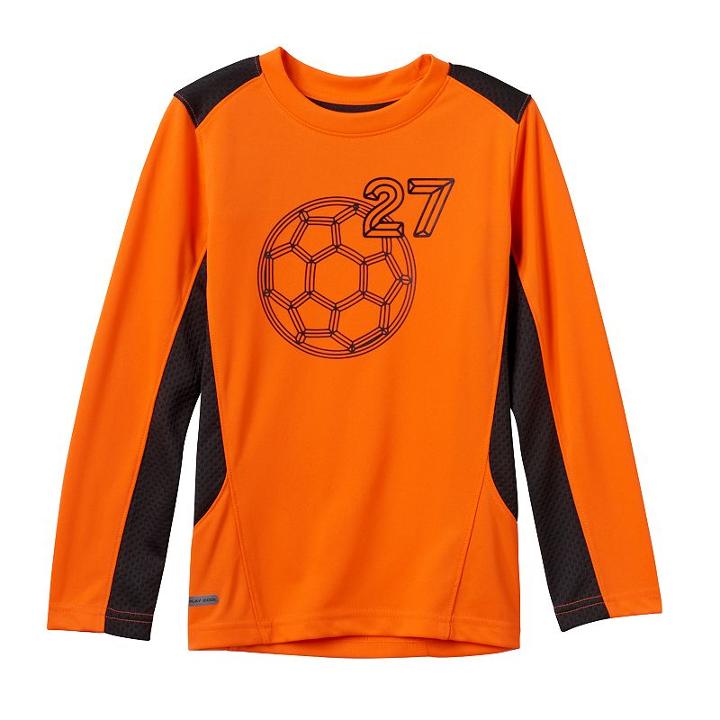 Boys 4-10 Jumping Beans&reg; Mesh Performance Soccer Tee, Boy's, Size: 4, Brt Orange