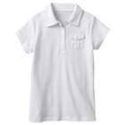 Girls 7-16 Chaps Interlock School Uniform Polo, Girl's, Size: Small, White