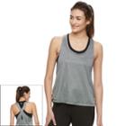 Women's Tek Gear&reg; Seamless Mesh Overlay 2-in-1 Tank, Size: Xl, Black
