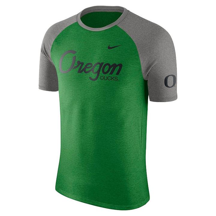 Men's Nike Oregon Ducks Script Raglan Tee, Size: Xl, Ovrfl Oth