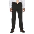 Big & Tall Croft & Barrow&reg; True Comfort 4-way Stretch Classic-fit Flat-front Dress Pants, Men's, Size: 38x38, Black