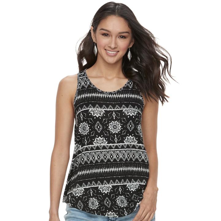 Juniors' Mudd&reg; Weekend Tank, Teens, Size: Xs, Oxford
