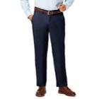 Big & Tall Haggar Coastal Comfort Classic-fit Stretch Flat-front Chino Pants, Men's, Size: 46x29, Blue