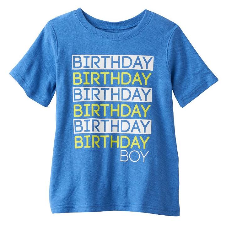 Boys 4-10 Jumping Beans&reg; Birthday Boy Graphic Tee, Size: 6, Blue (navy)