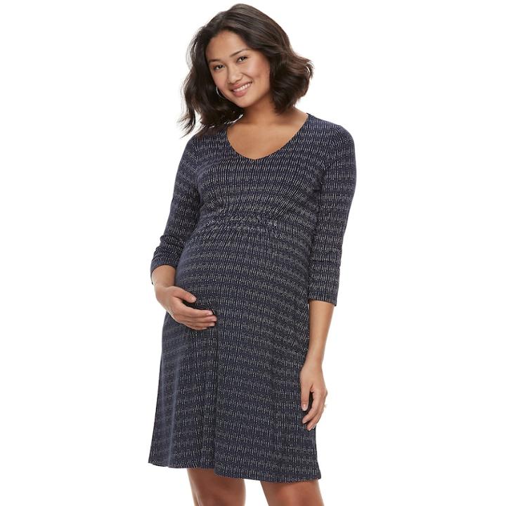 Maternity A:glow A-line Dress, Women's, Size: Xl-mat, Dark Blue