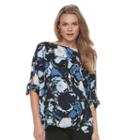 Women's Dana Buchman Boatneck Dolman Top, Size: Small, Dark Blue
