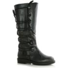Adult Ren Black Costume Boots, Size: 12-13