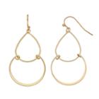 Lc Lauren Conrad Lobed Teardrop Earrings, Women's, Gold
