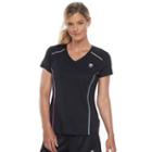 Women's Fila Sport&reg; V-neck Short Sleeve Tee, Size: Xs, Oxford