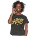 Juniors' Mighty Fine Nashville Crop Graphic Tee, Teens, Size: Medium, Oxford