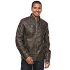 Men's Xray Slim-fit Moto Jacket, Size: Xxl, Grey