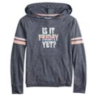 Plus Size Girls 7-16 Mudd&reg; Varsity Hodie, Size: 16 1/2, Drk Purple