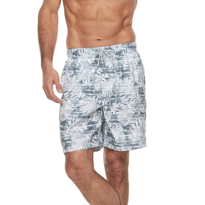 Men's Croft & Barrow&reg; Rainforest Swim Trunks, Size: Xl, Light Grey