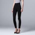 Women's Simply Vera Vera Wang High-waisted Shaping Leggings, Size: Xl, Black