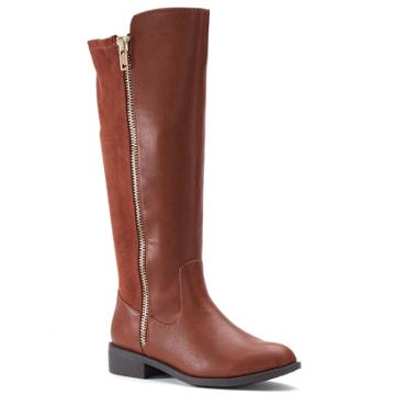 Lauren Conrad Lavender Women's Knee-high Boots, Size: 8.5, Brown