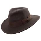 Indiana Jones Wool Fedora, Men's, Size: Large, Brown
