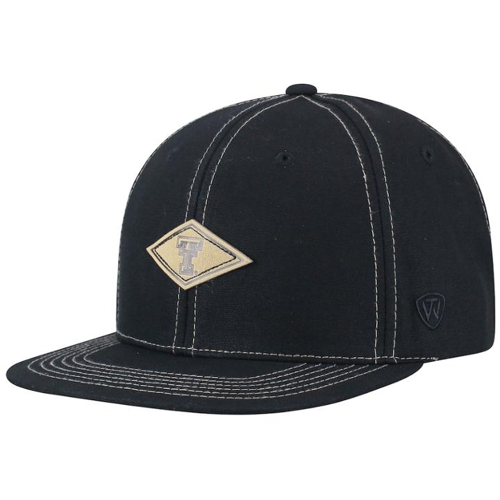 Adult Top Of The World Texas Tech Red Raiders Springlake Adjustable Cap, Men's, Black
