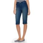 Women's Gloria Vanderbilt Amanda Skimmer Capris, Size: 6 Avg/reg, Blue