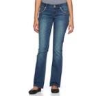Juniors' Hydraulic Bailey Faded Slim Bootcut Jeans, Girl's, Size: 3, Blue