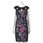 Women's Chaya Floral Colorblock Sheath Dress, Size: 12, Ovrfl Oth