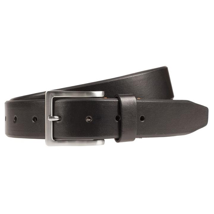 Men's Lee Beveled Edge Belt, Size: 42, Black