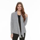 Women's Apt. 9&reg; Cashmere Flyaway Cardigan, Size: Xl, Grey Other