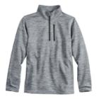 Boys 8-20 Tek Gear&reg; Thermal Fleece Quarter-zip Top, Size: S(8), Dark Grey