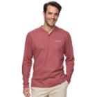 Big & Tall Columbia Wildberry Classic-fit Omni-wick Henley, Men's, Size: 4xb, Dark Red