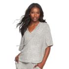 Women's Juicy Couture Embellished Poncho Top, Size: Large, Med Grey