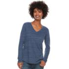 Women's Sonoma Goods For Life&trade; Essential V-neck Tee, Size: Xl, Dark Blue