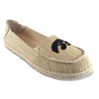 Women's Campus Cruzerz Iowa Hawkeyes Sparkle Cabo Slip-on Shoes, Size: 6, Beig/green (beig/khaki)