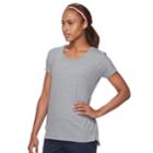 Women's Tek Gear&reg; Back-bar Tee, Size: Small, Med Grey