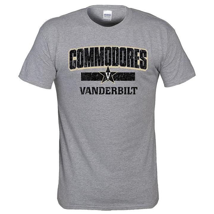 Men's Vanderbilt Commodores Operator Tee, Size: Xxl, Med Grey