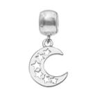Individuality Beads Sterling Silver Star & Moon Charm, Women's, Grey