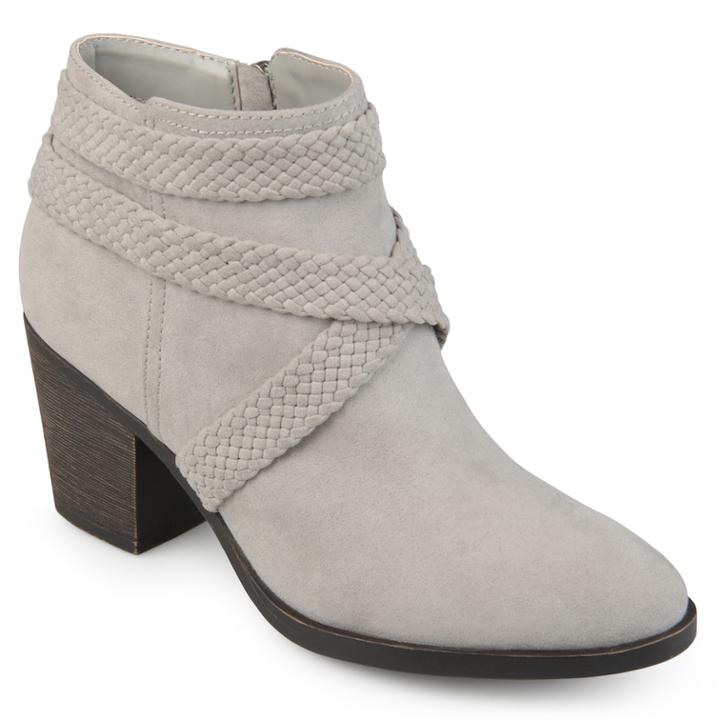 Journee Collection Senica Women's Ankle Boots, Size: Medium (11), Grey
