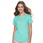 Juniors' So&reg; Burnout Tee, Teens, Size: Medium, Light Blue