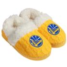 Women's Forever Collectibles Golden State Warriors Cable Knit Slippers, Size: Large, Multicolor